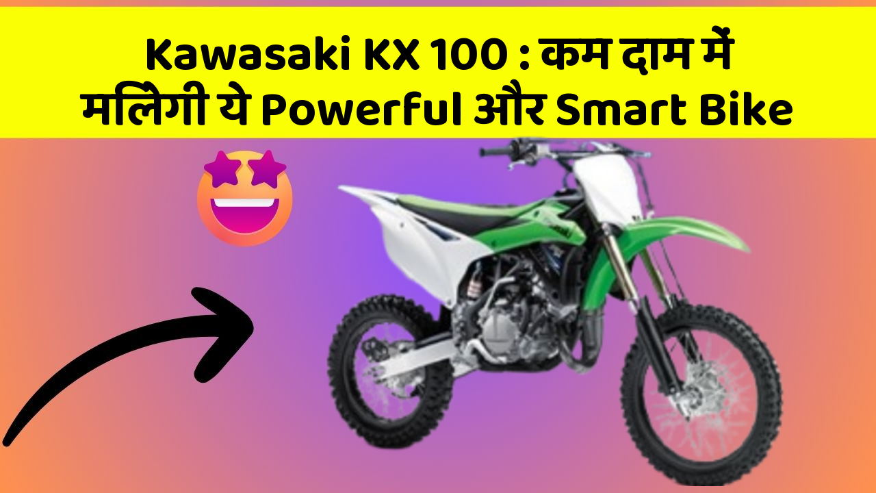 Kawasaki KX 100:कम दाम में मिलेगी ये Powerful और Smart Bike